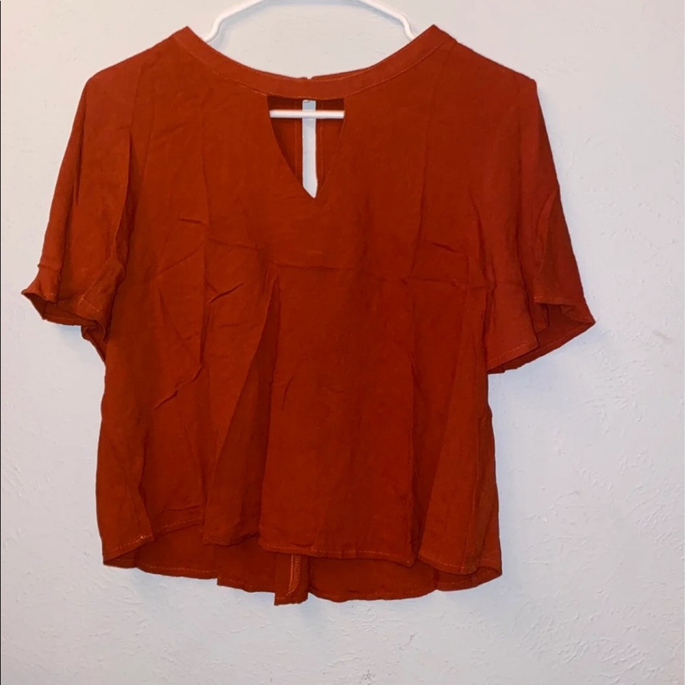 Burnt Orange Blouse